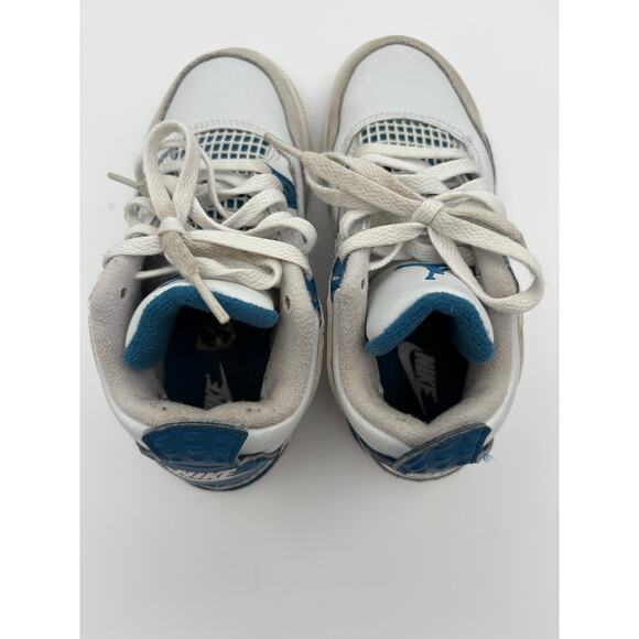Nike Air Jordon 4 Retro Pre School Size Kids 12C Sneakers - Picture 6 of 8